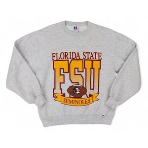 Vintage Florida State Seminoles Sweatshirt Mens Medium Gray NCAA Football 90s